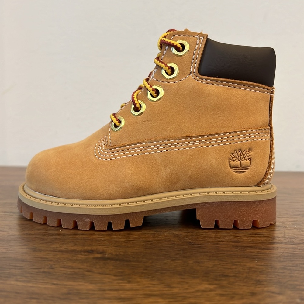 Toddler Timberland® Premium 6-Inch Waterproof Boot - Wheat Nubuck - Picture 7 of 13